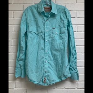 Rafter C Western snap long sleeve shirt